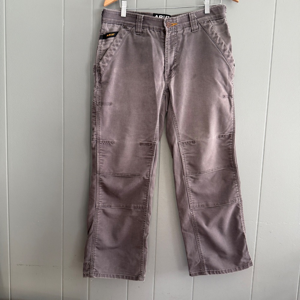 Ariat Rebar M4 Low Rise Boot Cut Work Pants Grey 10023476 Mens 32x30 Lop Lock
